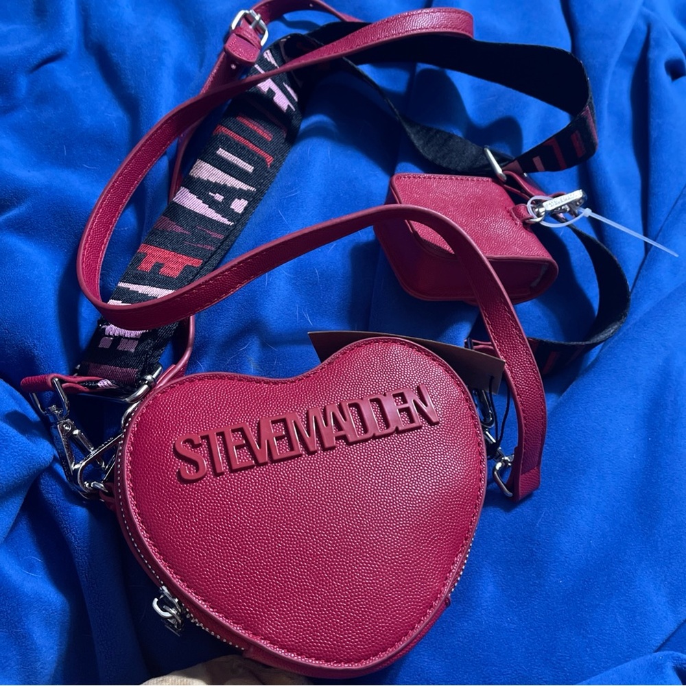Steve Madden Red Heart Crossbody Bag
